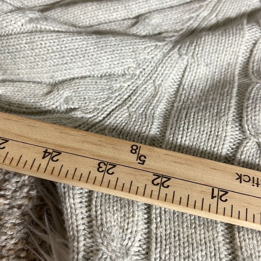 Vintage Alexander Julian sweater Mens size large cotton cable knit crew neck 90s - Picture 10 of 12